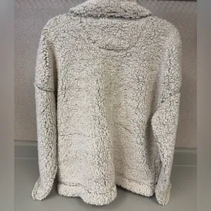 NFL Women's Size Large Atlanta‎ Falcons Sherpa Quarter-Zip Pullover Jacket Nwt thumbnail 6