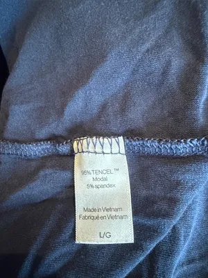 Eberjey Gisele navy blue piped pajamas thumbnail 5