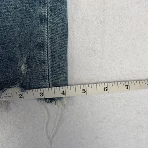 ZARA Distressed Skinny Jeans Women's 34 Blue Curvy Mid Rise Button Fly Casual thumbnail 8