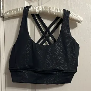 💖 BuffBunny Strappy Black Spotted Sports Bra thumbnail 3