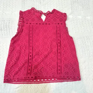 Anthropologie Maeve 14 Tilly eyelet cotton embroidered ruffle lined top TB 3560 thumbnail 8