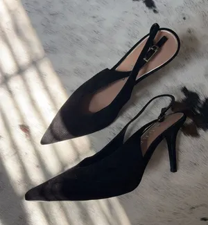 Guess Suede Heels Black thumbnail 1