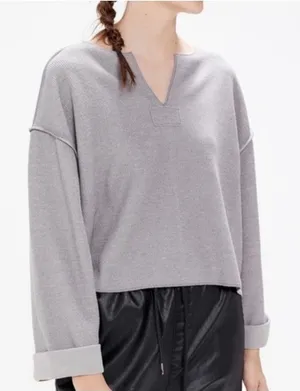 Urban Outfitter Women's Jax Inside Out‎ Oversized Sweater Grey Sz S thumbnail 1