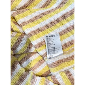 Rue Stiic Womens Dress Yellow Mini Sweater V Neck Striped Short Sleeve Size XS thumbnail 9