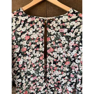 Billabong Floral Mini Dress Rayon Boho Babydoll Festival Dress thumbnail 7