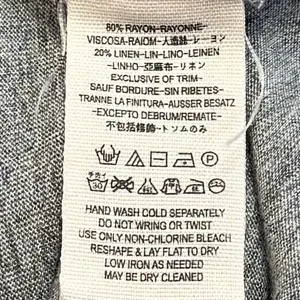 We The Free Just A Henley Top Linen Blend Gray Coastal Bohemian Flowy Comfort S thumbnail 9