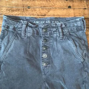 American Eagle gray multi button highest rise 4 long jeggings thumbnail 2