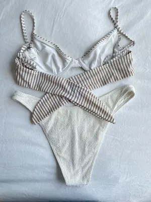 Abercrombie Balconette Striped Underwire Bikini Set thumbnail 3