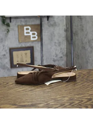 NWT A New Day Twiggy Multi Buckle Mini Heel Flats 94303755 Brown 6M thumbnail 8