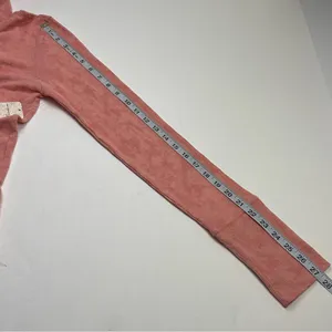 Intimately Free People Turtleneck Top Medium Rose Pink‎ Burnout Floral NEW *FLAW thumbnail 10