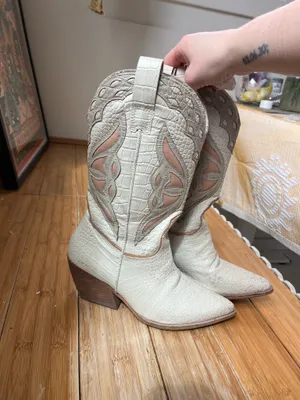 Steve Madden Cowboy Boots White thumbnail 4