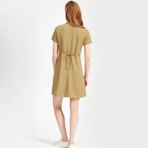 Everlane The Japanese GoWeave Notch Shirt Dress‎ Collar Mini Short Sleeve NWT 00 thumbnail 9