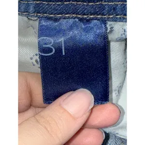 PILCRO Anthropologie Blue Denim Distressed Wide Leg Flare Jeans Womens Size 31 thumbnail 7