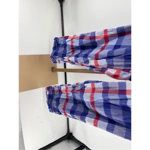 Aerie Plaid Pajama Pants Long Tall Size L Blue Red Plaid thumbnail 4