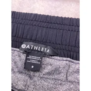 Athleta Brooklyn Lined Jogger Women 8 Black‎ Ribbed Trim Stretch Pants thumbnail 2