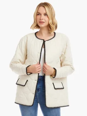 Karen Kane Edge Stitch Quilted Jacket thumbnail 1