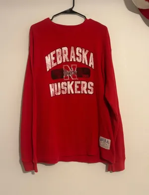 NCAA Nebraska huskers waffle long sleeve thumbnail 1