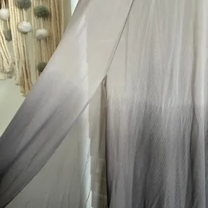 Ruffle Halter Maxi Dress small Taupe Y2K whimsi Fairy Grunge Romantic Boho slit thumbnail 6