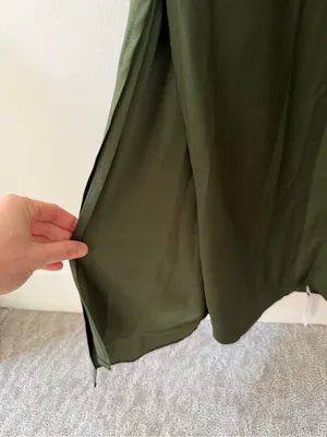 NWT Park & Fifth Albright Dress in Dark Olive Satin Size Small Bridesmaid Maxi thumbnail 12
