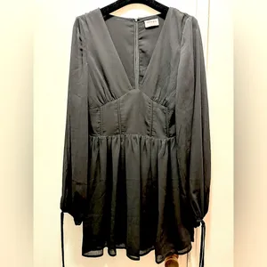 Revolve Showpo Calista Mini Dress in Black Size 6 thumbnail 4