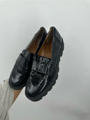 Franco Sarto Black Chunky Loafers Women's Size 8.5 Grunge Goth thumbnail 6