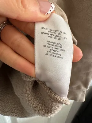 Aritzia Tna Cozy Fleece pullover Perfect Hoodie Clamshell light Brown XS comfy thumbnail 6