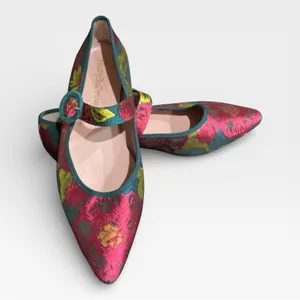 Pretty Ballerinas‎ Tyra Jacquard Mary Jane Ballet Flats Menorca 37.5 / 7 thumbnail 2