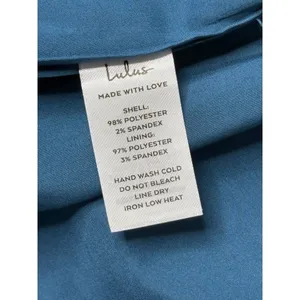Lulu's Truly Picturesque Dark‎ Blue Teal Open Back Dress XL Cocktail Wedding NWT thumbnail 11