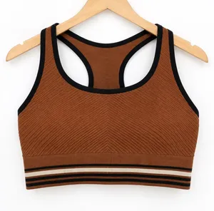 Member's Mark Seamless Racerback Sports Bra M Cinnamon Stick Brown thumbnail 1