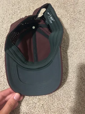 Nike Maroon Cap with Black Swoosh thumbnail 2