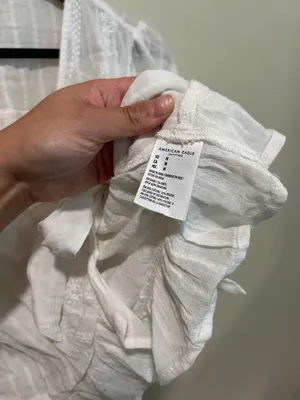 American Eagle Cottage core prairie crop top thumbnail 6