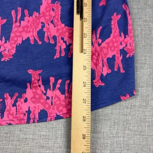 Lilly Pulitzer Dress Womens Large Pink Giraffe Print Strapless Sundress Mini thumbnail 6