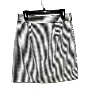 Ann Taylor Black/White Pinstripe Skirt thumbnail 2