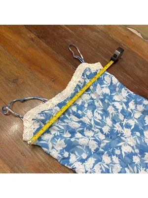 Saints and Secrets Blue White Floral Maxi Dress Small thumbnail 7