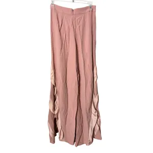 Alexis Julless Pants Rose Pink Wide Leg Ruffle High Waisted Trousers XS thumbnail 4