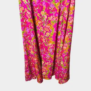 RESA Hannah Floral Midi‎ Slip Dress Small Pink Floral Fiji Print V Neck thumbnail 5