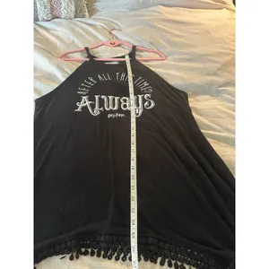 Harry Potter Tanktop Always Graphic‎ Black Sleeveless Casual Women's thumbnail 3