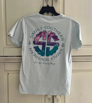 Simply Southern T-shirt Baby Blue Small thumbnail 2