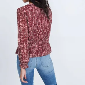 Madewell retro ditsy floral blouse boho button front long sleeve top thumbnail 4