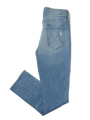 NWT Mother Mid Rise Dazzler Ankle Fray in Weekend Kitten Stretch Jeans 26 thumbnail 11