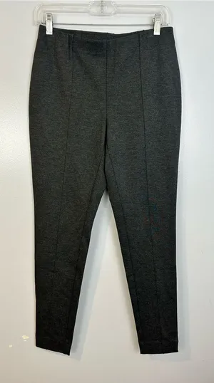 NWT J. Jill Grey Ponte Pull On Stretch Pants Leggings Elastic Waist Size Medium thumbnail 1