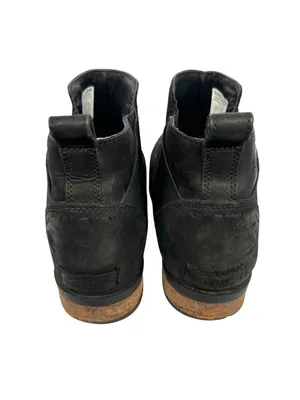 Sorel Emelie Black Leather Chelsea Ankle Boots Size 11 Waterproof Comfort thumbnail 5