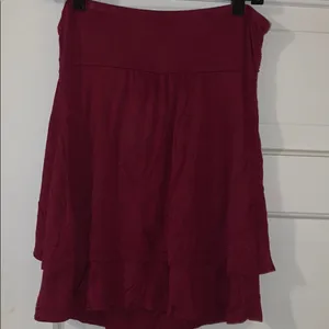 Wet Seal Fancy Burgundy Tube Top with Tie thumbnail 3