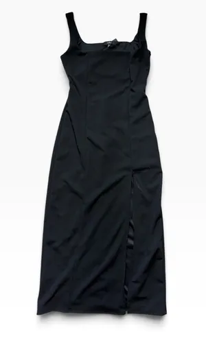 Lulus Women Black Midi Dress Size M thumbnail 1