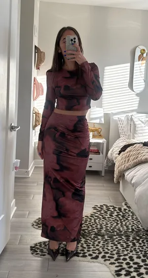 Amazon Two Piece Skirt Set thumbnail 2