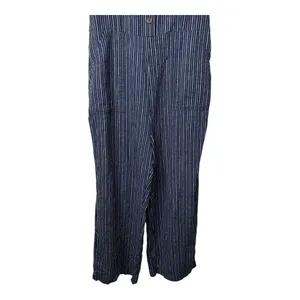 Old‎ Navy Striped Button Front Jumpsuit Sleeveless Navy White Women Size Small thumbnail 4