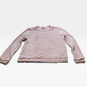 Juicy Couture Pink Velour Rhinestone Logo Lounge Set Top & Joggers Medium thumbnail 11