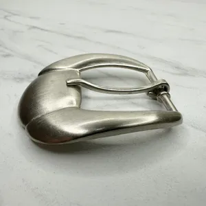 Silver Tone Simple Basic Belt Buckle Rounded Rectangle Frame ✨ thumbnail 7