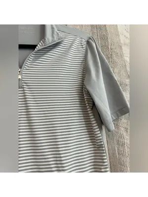 Maggie Lane Women's Medium Short Sleeve Gray Polo Shirt thumbnail 7