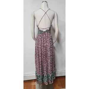 Free People Shirred Detail In Floral Print Maxi Dress Size S. B-3 thumbnail 6